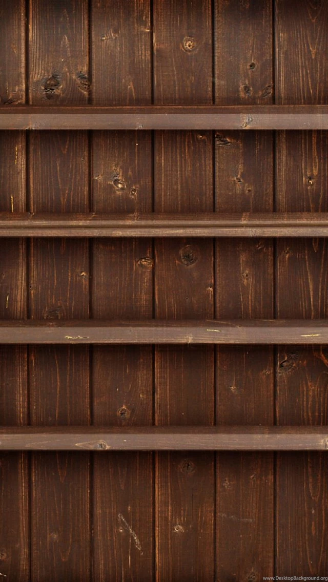 Free Download Wood Shelf HD iPhone 5 Wallpapers