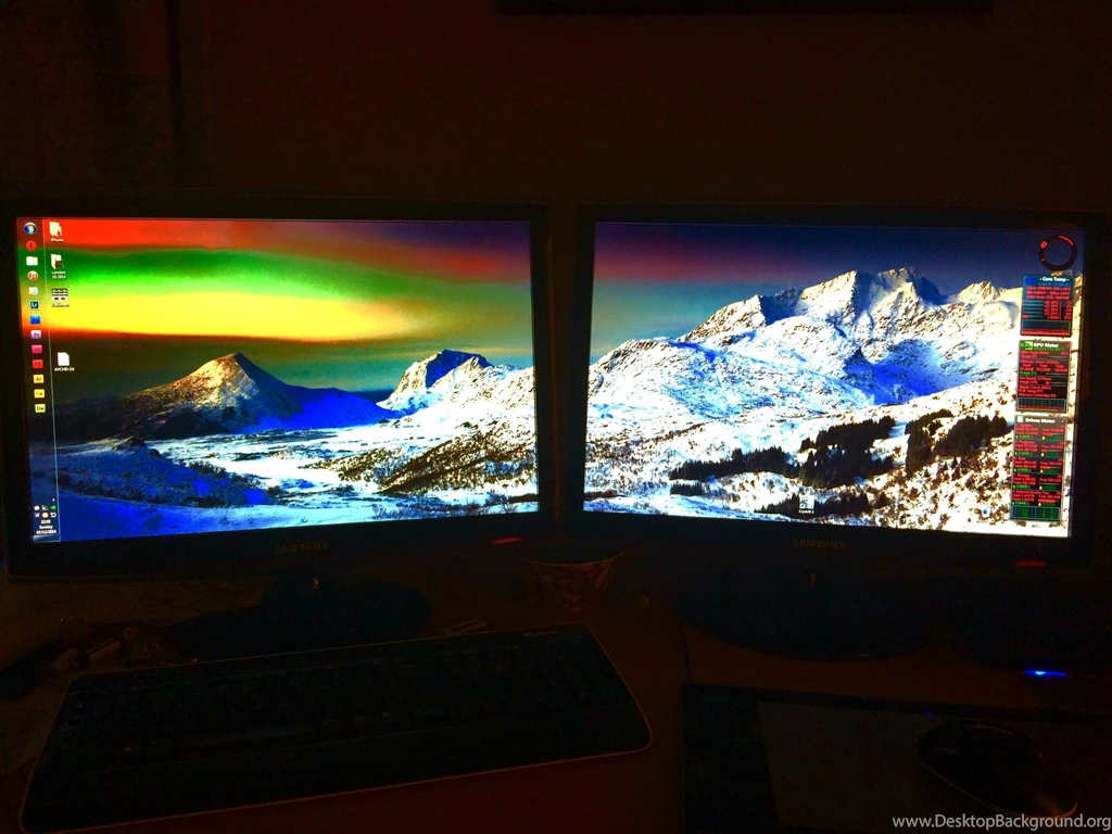 Set Up Windows Panoramic Wallpapers (Multi Monitor Desktop) With No ...