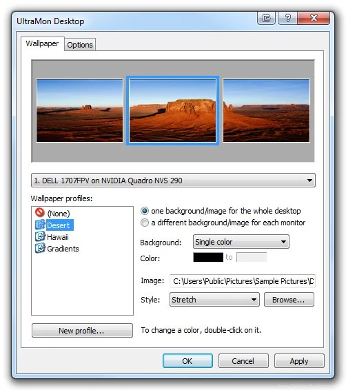 Windows 7   Set One Backgrounds To Stretch Across Multi monitor ...