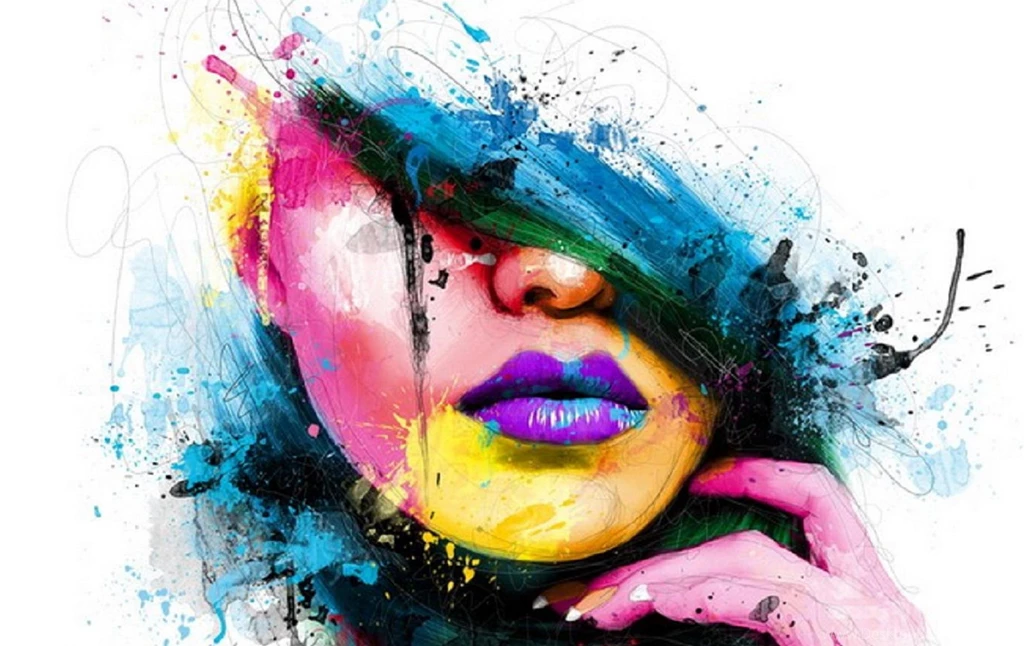 Beautiful Abstract Face (