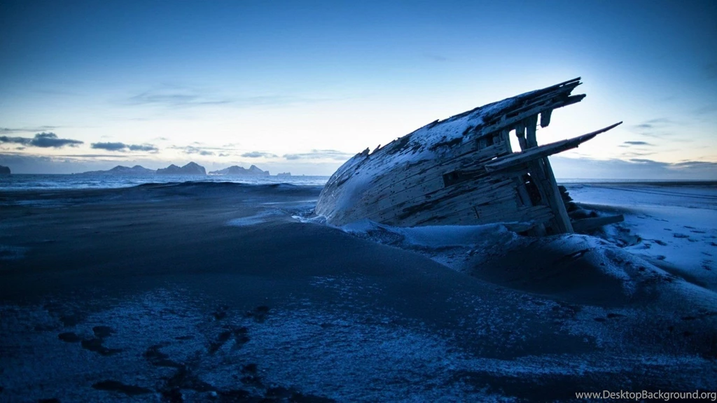 Boat Shipwreck Landscape Beach Sea Ocean Wallpapers