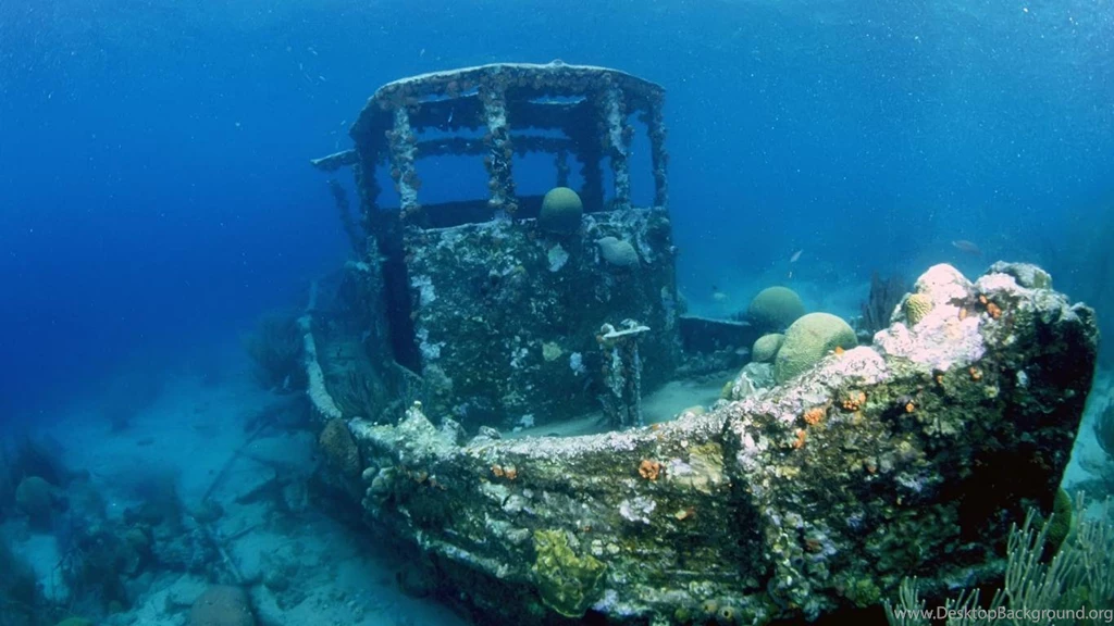 Wallpapers Shipwrecks Ocean Bottom Shipwreck Coral Reefs Seawater ...