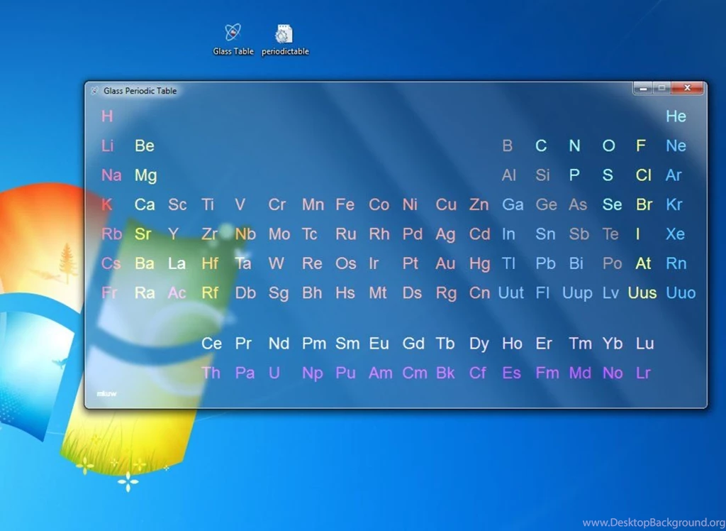 Glass Periodic Table By Mkuw On DeviantArt