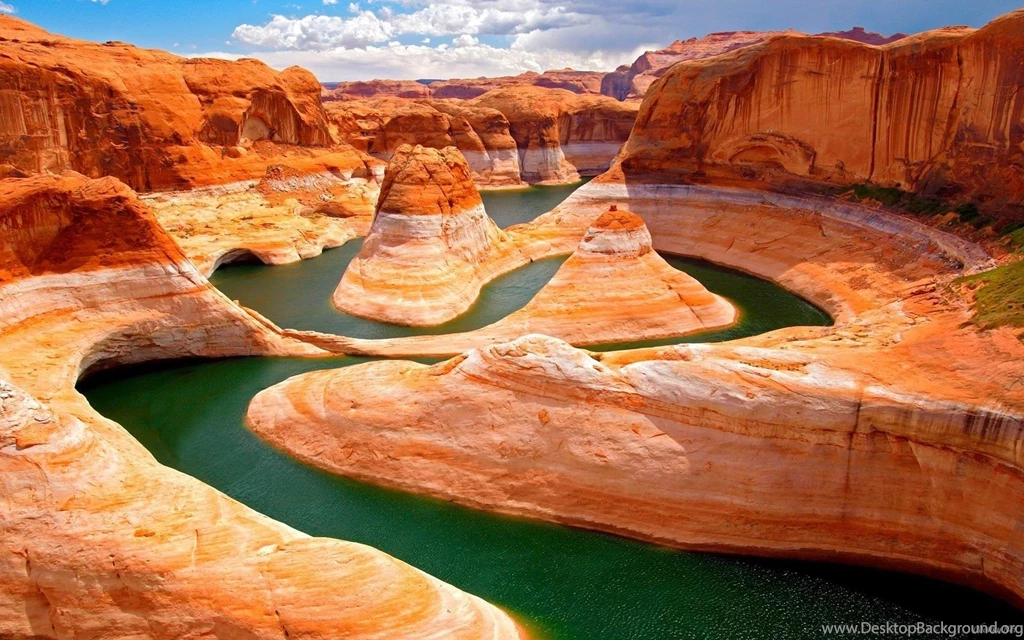 Amazing Serpentine River In Canyon >> HD Wallpaper, Get It Now!