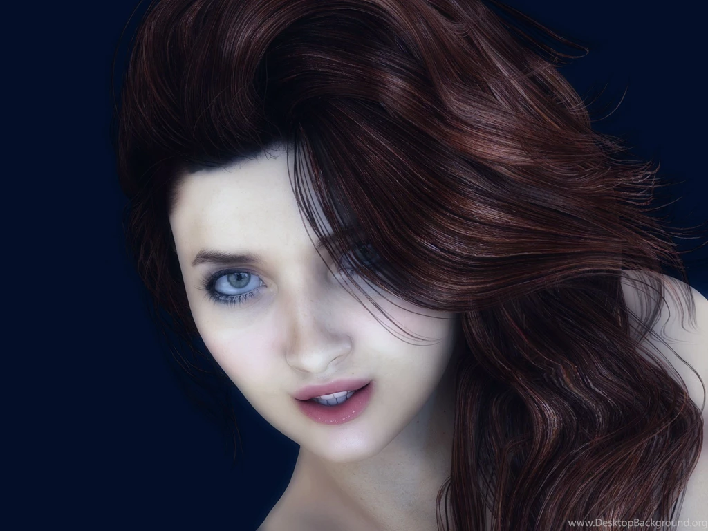 Digital 3d Animation, Painting, Drawing Art, Red Hair, Hd, Wallpapers