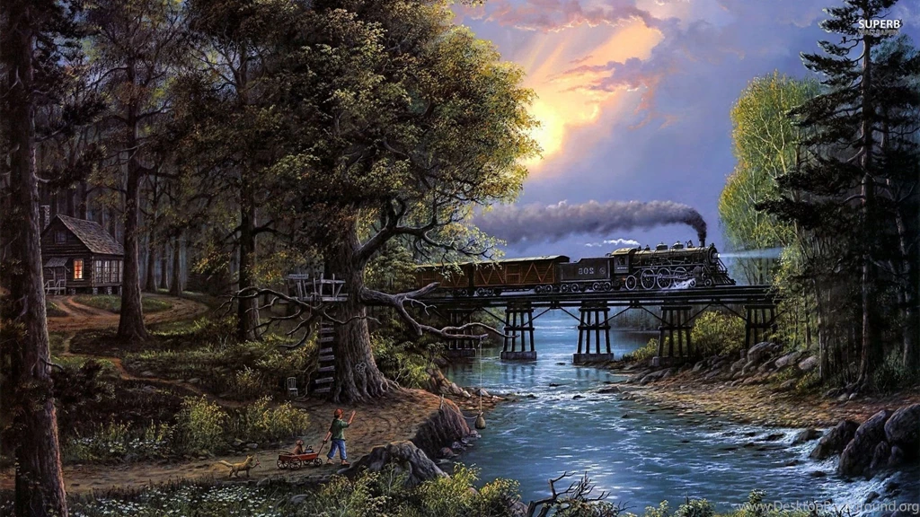Steampunk Locomotive Wallpapers Fantasy Wallpapers