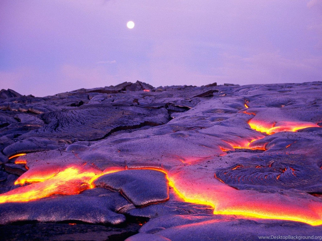 Volcano Lava Eruption Wallpaper.