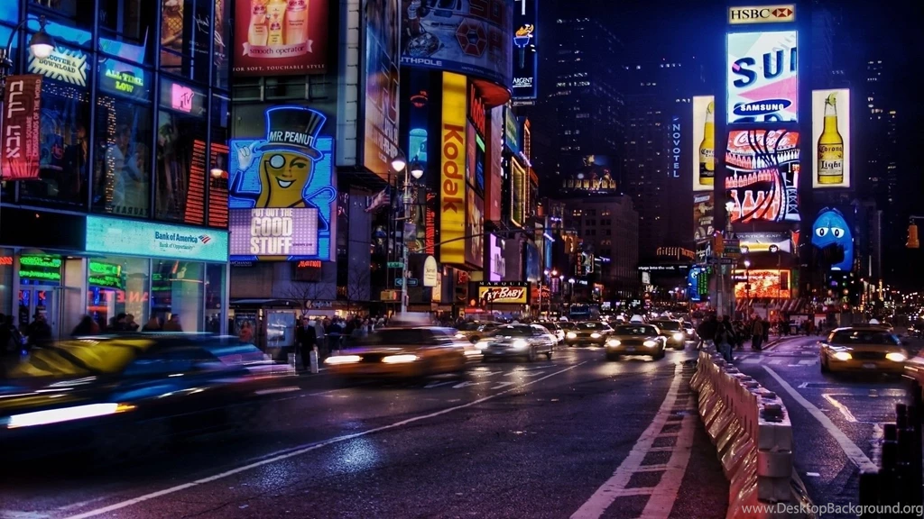 New York City Times Square Multicolor Wallpapers