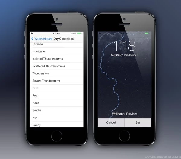 How To Get Animated Weather Wallpapers On IOS 7 Home And Lock ...