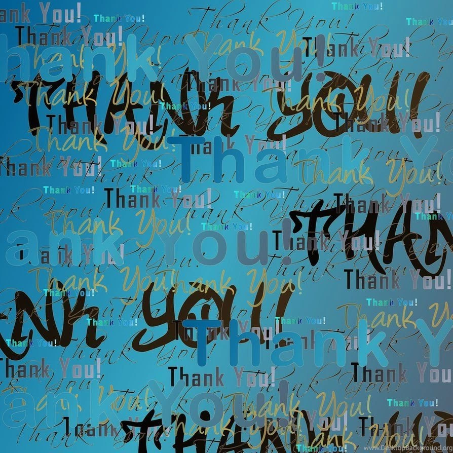 Thank You On Blue Backgrounds By Madetobeunique On DeviantArt