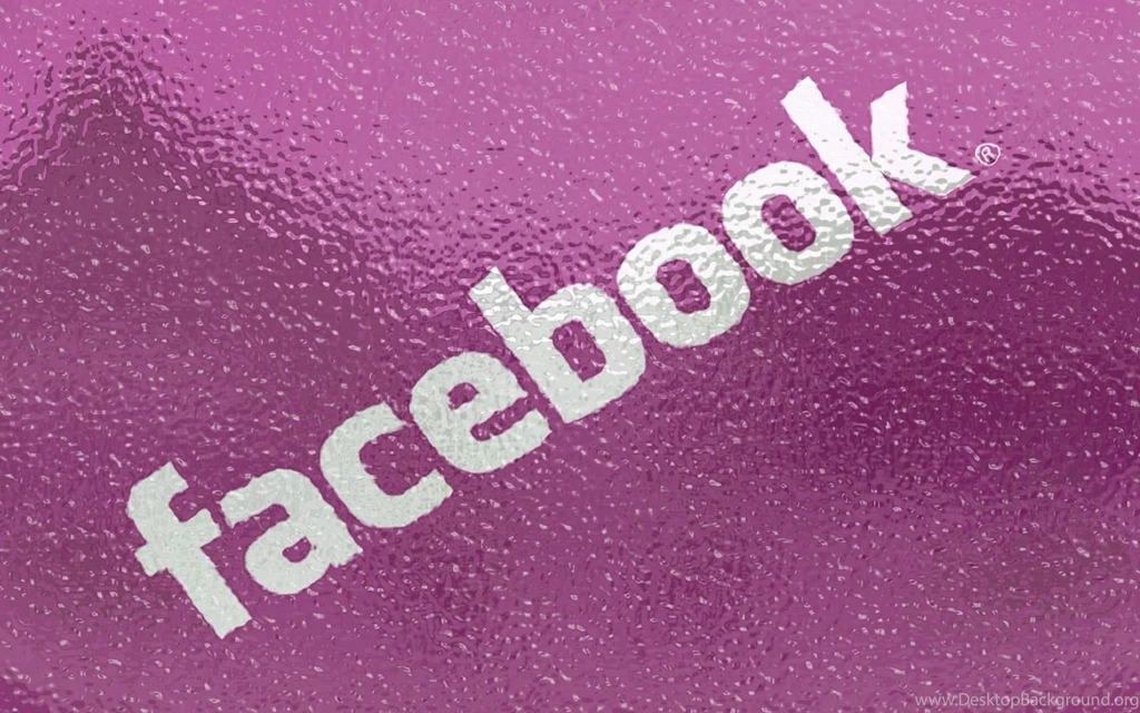 Cute Pink Glass With Facebook