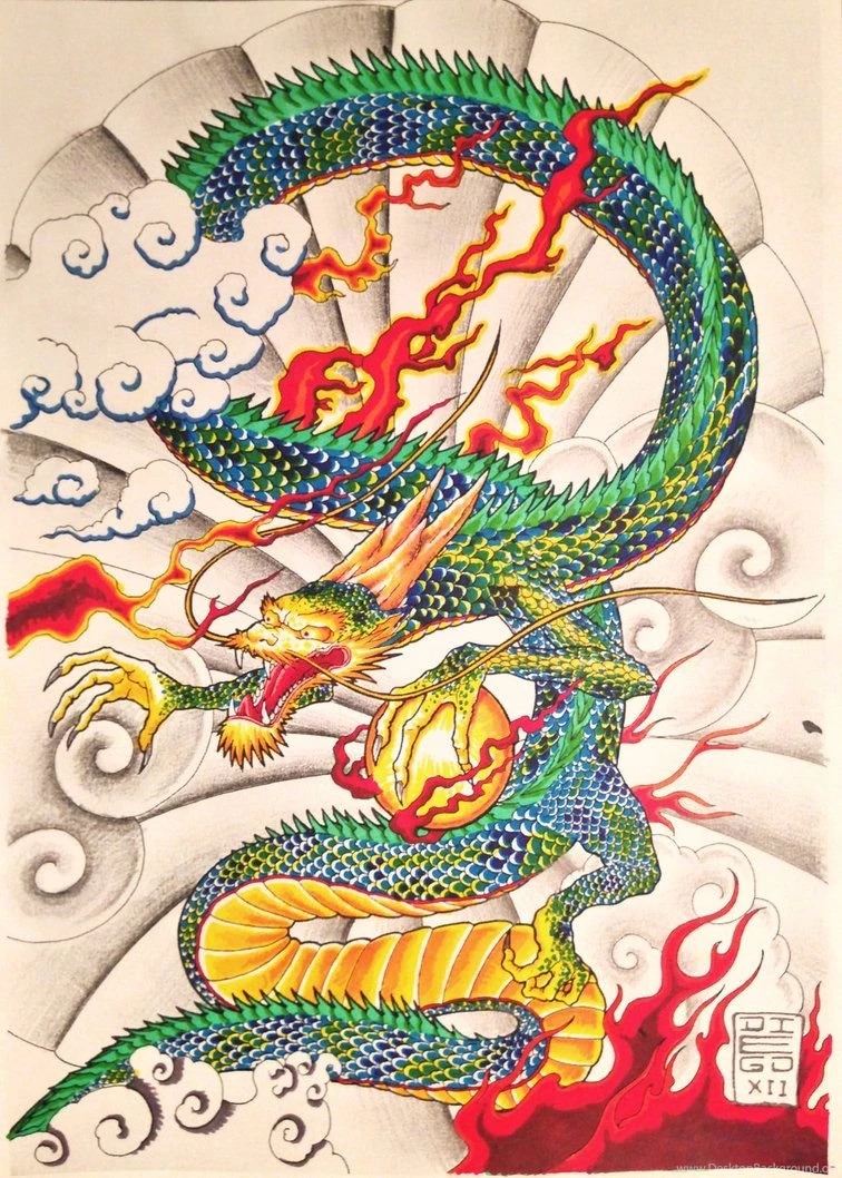 Japanese Dragon Art Google Search