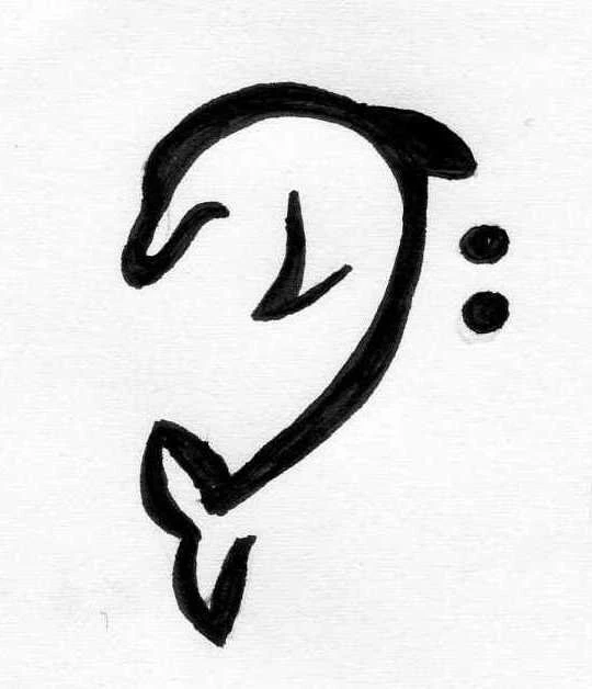Dolphin Bass Clef By Urbangoat On DeviantArt