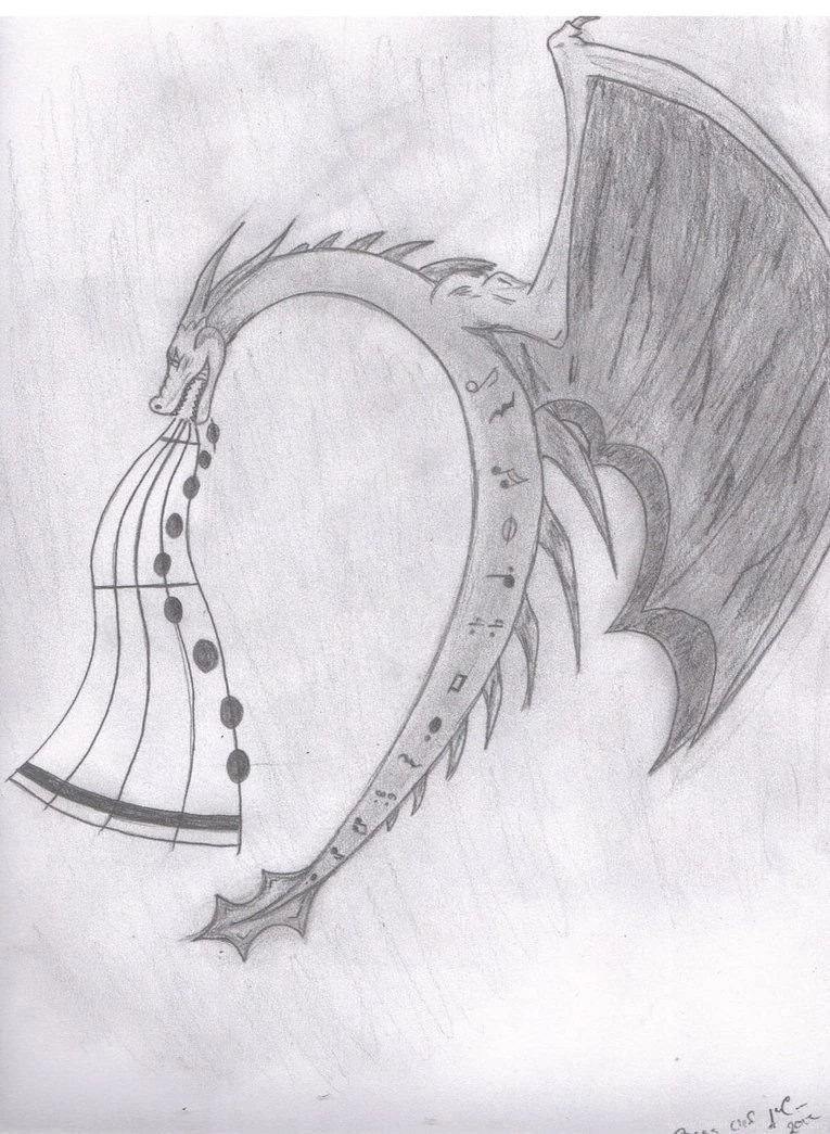 Bass Clef Dragon By SycoMonster On DeviantArt