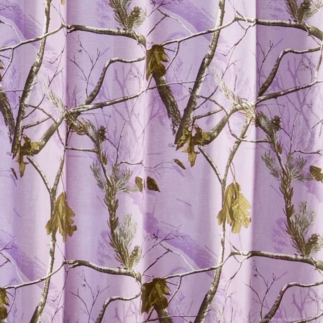 Realtree AP Lavender Camo Shower Curtain