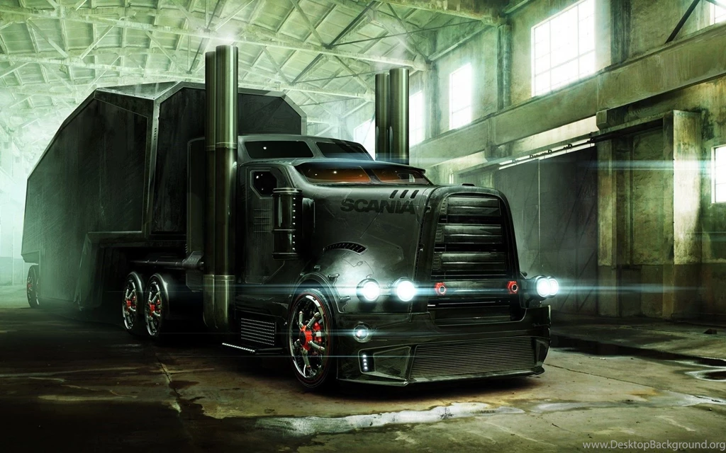Scania tractor trailer art wallpaper 1680x1050 Magic4Walls.com