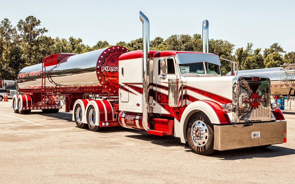 Peterbilt Trucks 389 Stripes Tractor Semi Wallpapers