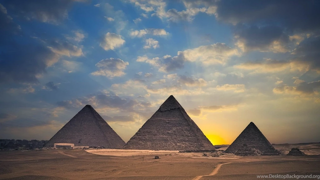 Pyramid, Pyramids Of Giza, Nature, Architecture, Desert, Sunset ...