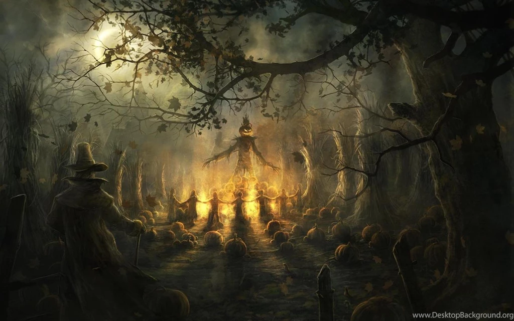 HALLOWEEN PAGAN RITUAL WALLPAPER (