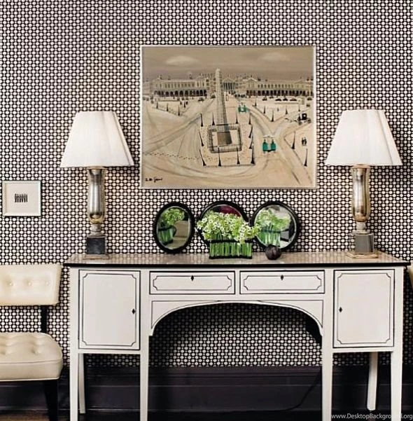 Little Green Notebook: Wallpapers In The Entry