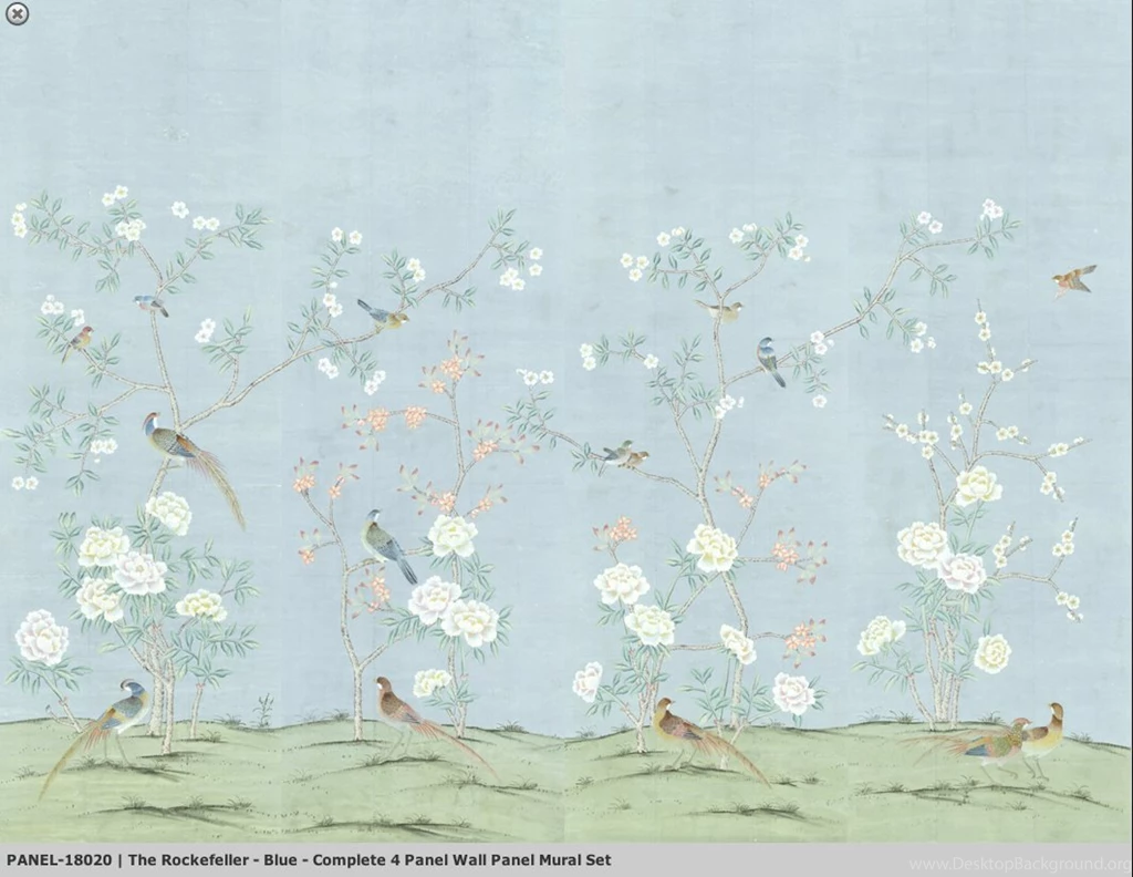 Sybaritic Spaces: The Wait Is Over: Digital Chinoiserie Wallpapers