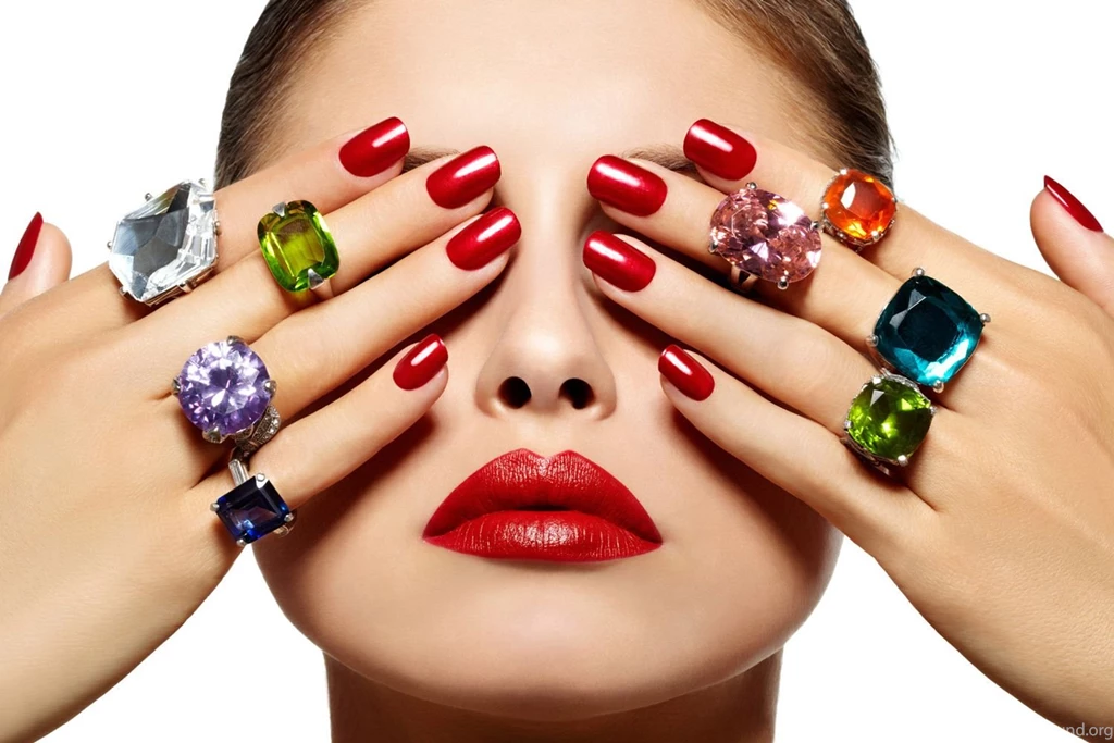 Beautifull Ladies With Red Nail Art Wallpapers My Free Wallpapers Hub