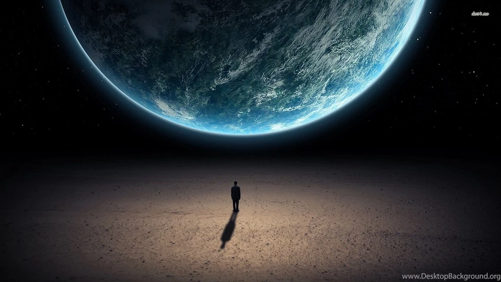 Man Looking At Earth From Space Wallpapers Fantasy Wallpapers ...