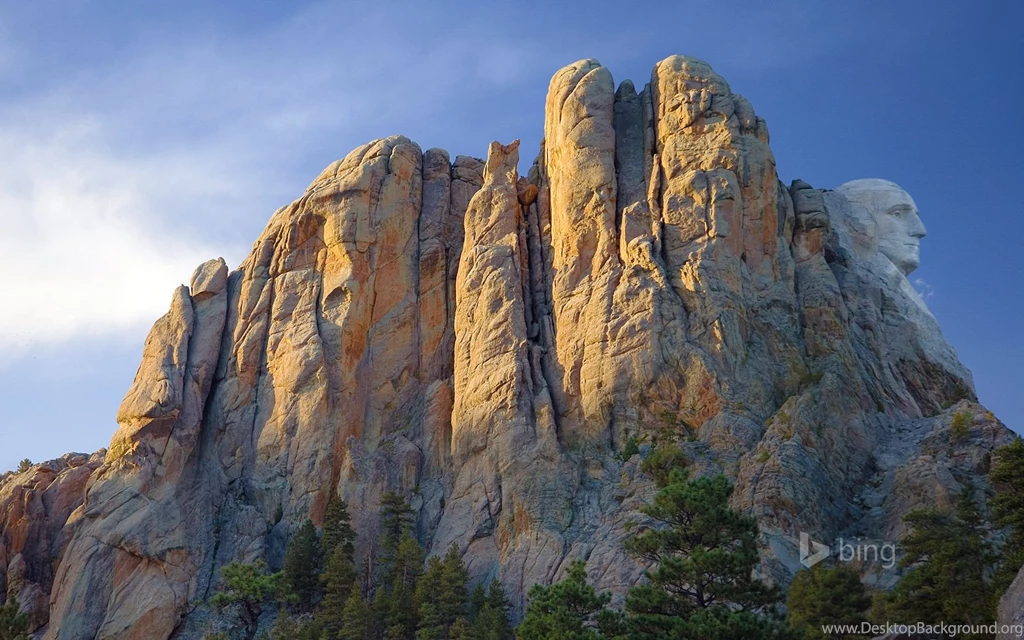 Profile Of George Washington At Mount Rushmore National Memorial ...