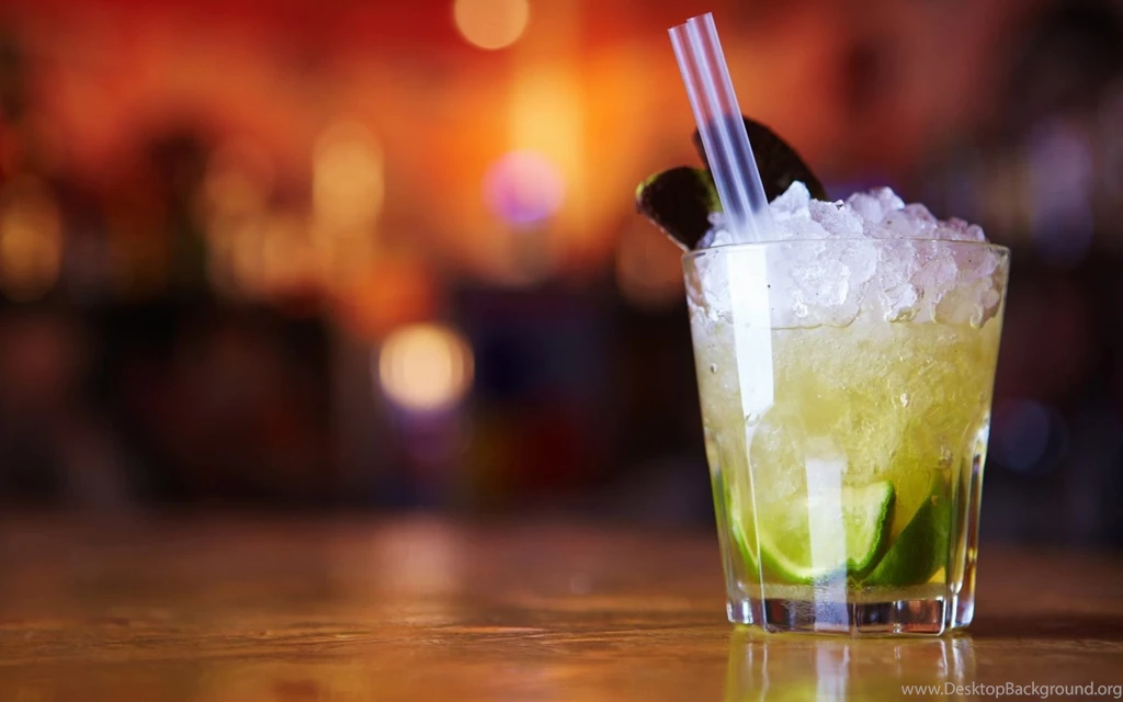 Martini Cocktail On Glass