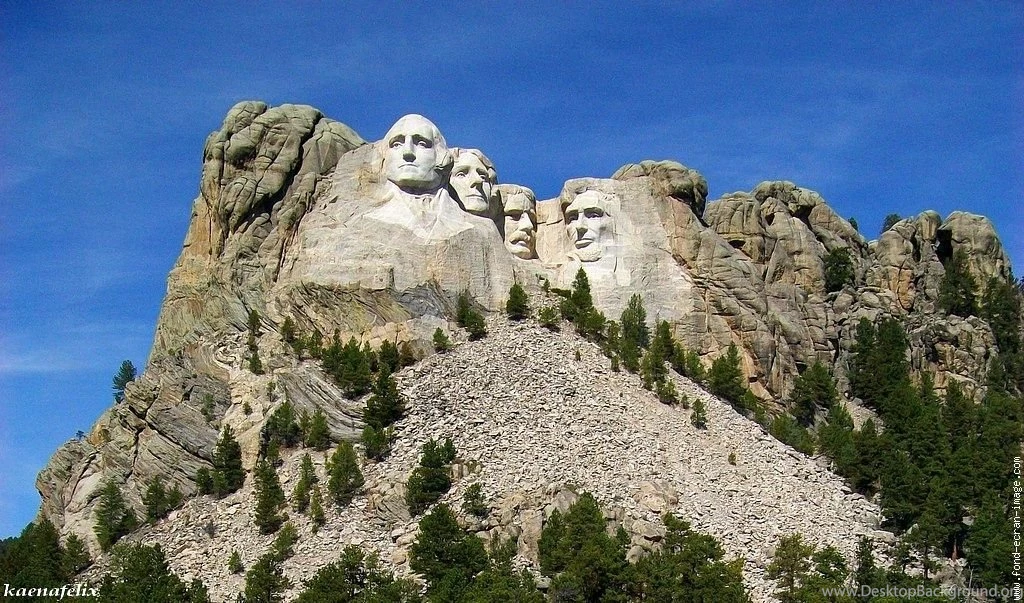 Mount Rushmore Memorial Sculpture Giant Four Ameri Amerique