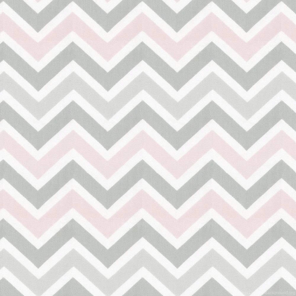 Pink And Gray Chevron Fabric By The Yard