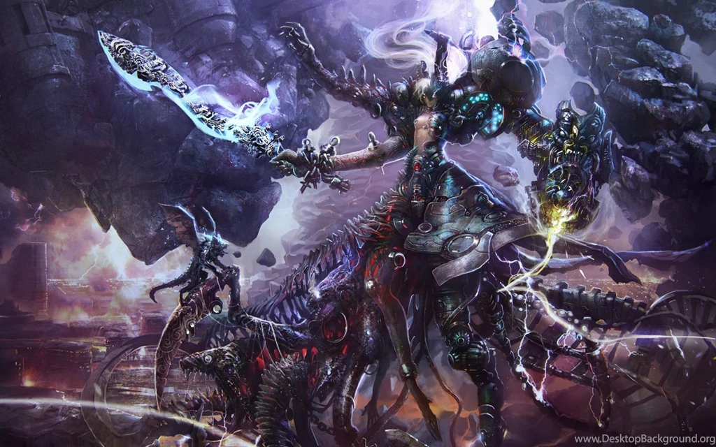 Goddess Of The End By Constantin Maystrenko Anime Warrior Weapons ...