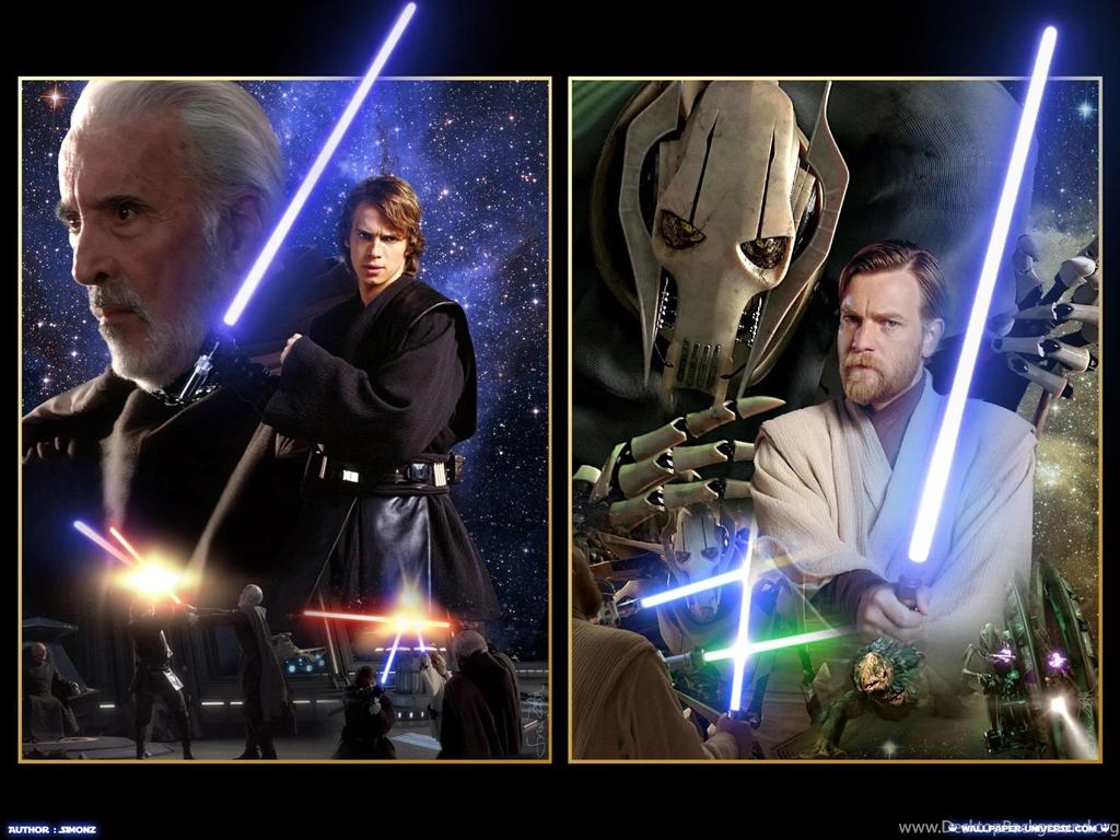 ROTS (Ep. III) Anakin Vs. Dooku & Obi Wan Vs. General Grievous ...