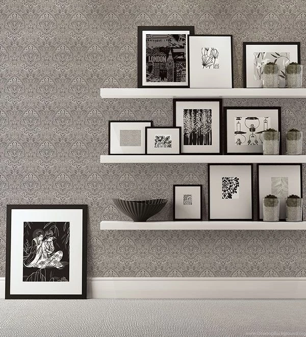 Black And White Paisley Wallpapers 33BW2   LelandsWallpaper.com