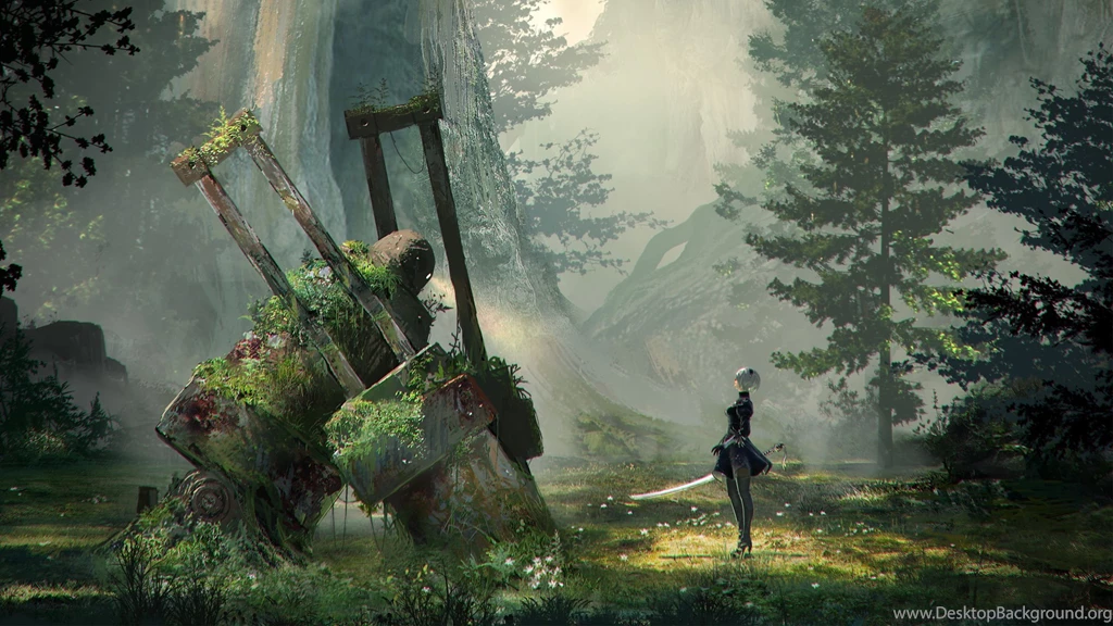 NieR Automata Concept Art Wallpapers (DESKTOP BACKGROUNDS)