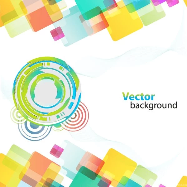 Colorful Abstract Fantasy Backgrounds Free Vector Art