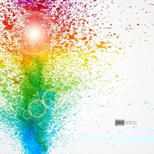 Colorful Object Splash Backgrounds Vector 02 Vector Backgrounds ...