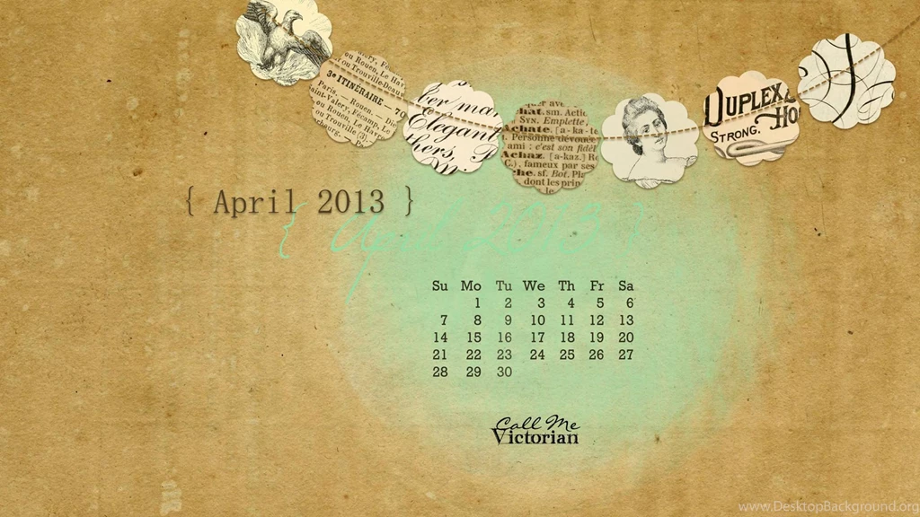 April 2013 Desktop Calendar Wallpapers