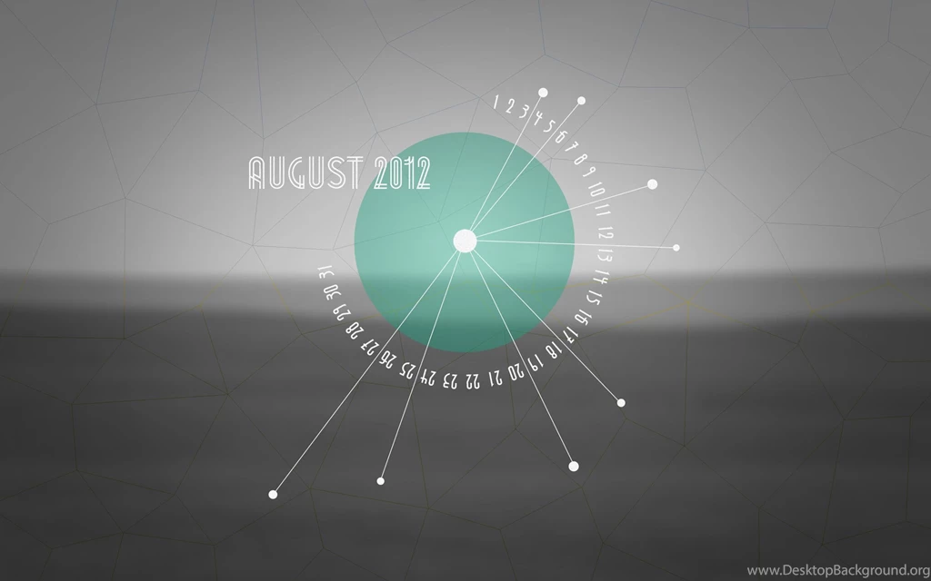 August 2012 Desktop Calendar Wallpapers