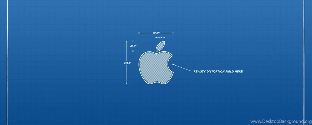 Download Wallpapers 2560x1024 Apple, White, Blue, Blueprint Dual ...