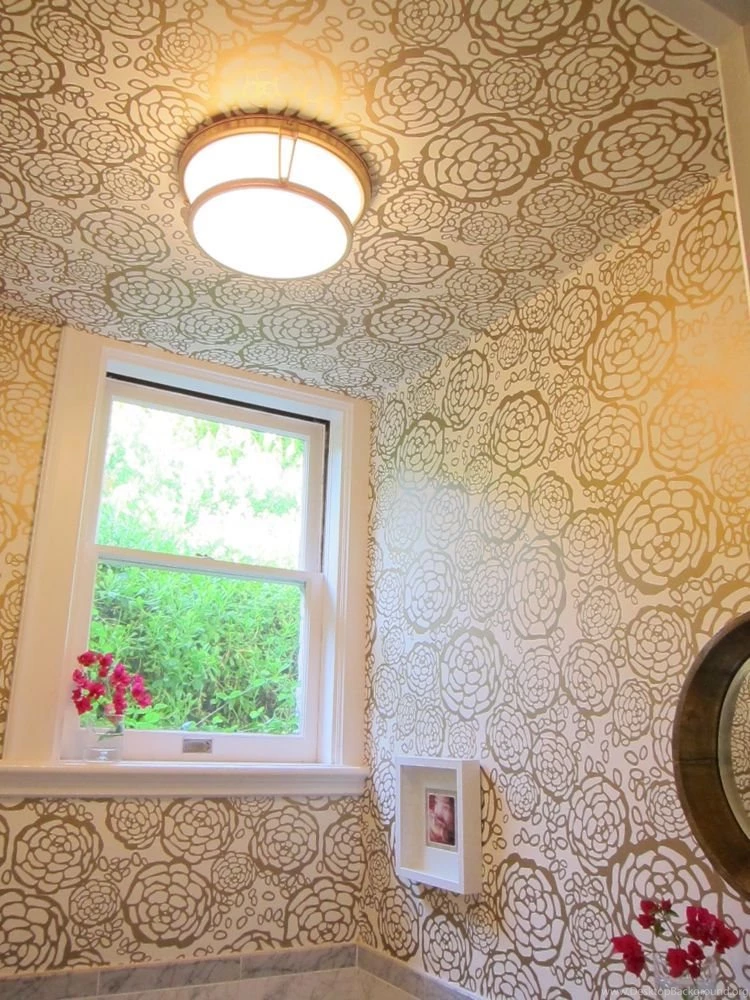 Oh Joy! Wallpapers In The Powder Room   Hollywood Housewife