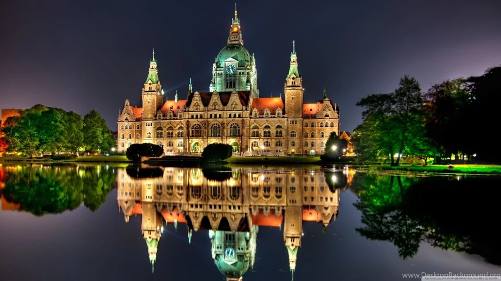 The New City Hall In Hanover, Germany HD Desktop Wallpapers : High ...