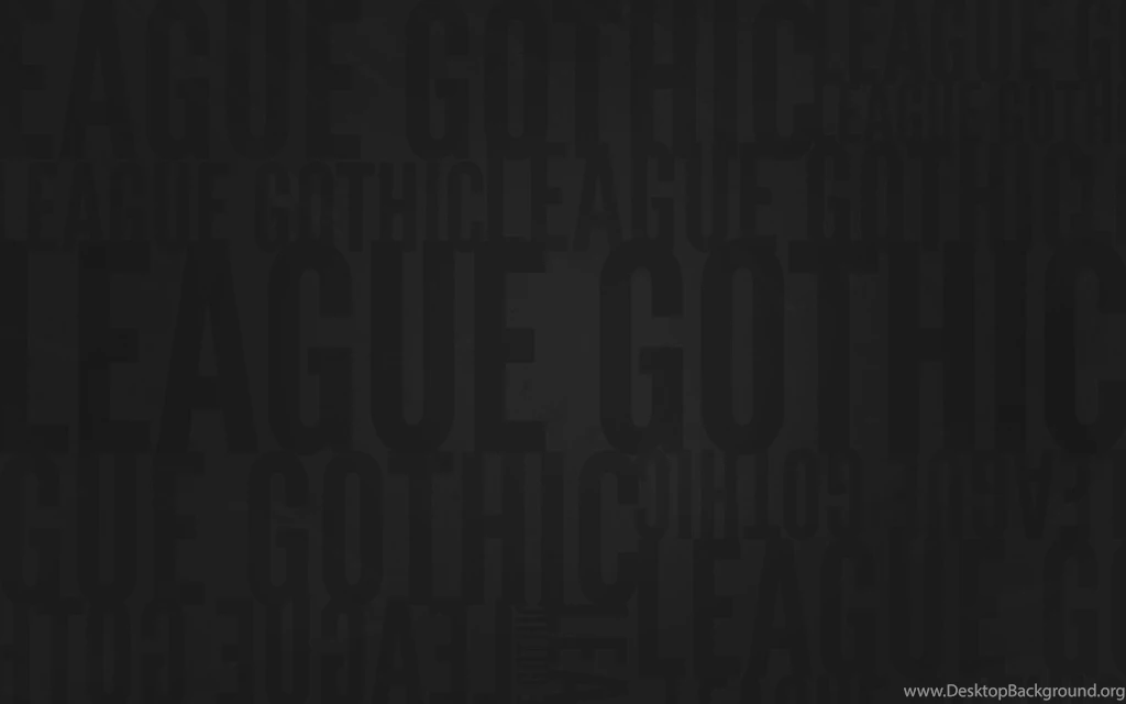 Free Friday Design Wallpaper: League Gothic