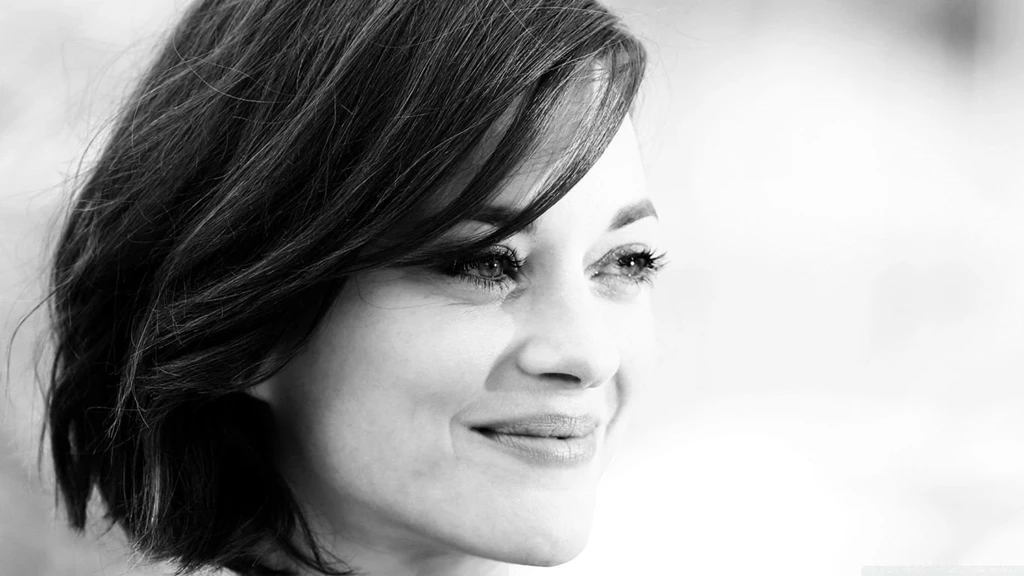 Marion Cotillard Black And White HD Desktop Wallpapers : High ...