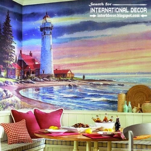 Modern Wall Murals Wallpaper, Wall Covering Tips ~ Top Home Decor 1