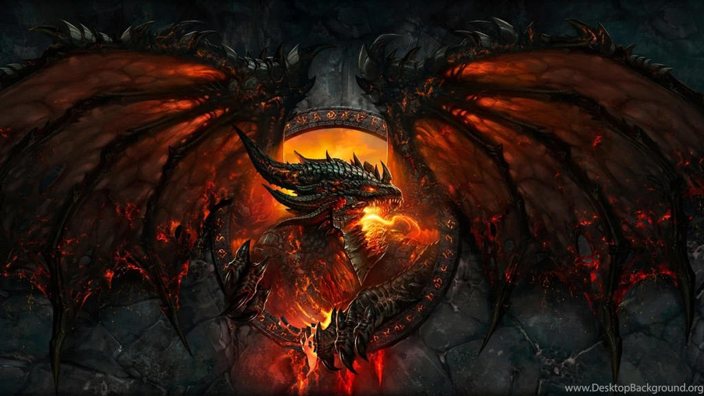 Wallpapers World Of Warcraft,dragon Deathwing Lava Wow Fire World ...