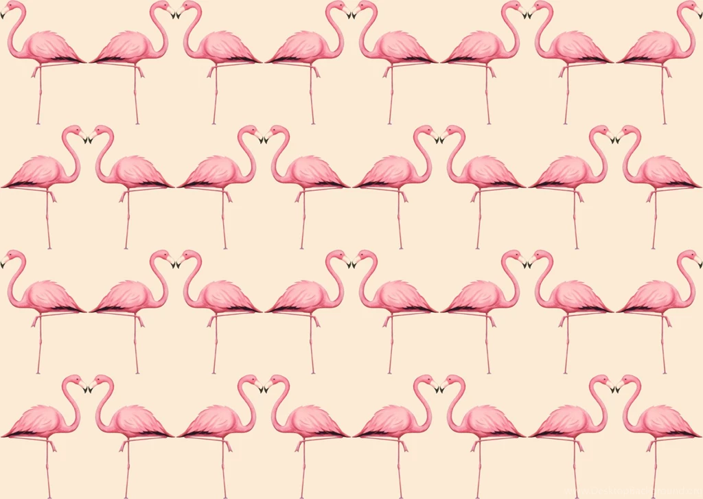 Flamingo In Peach And Pink Wallpapers Trinetollefsen Spoonflower
