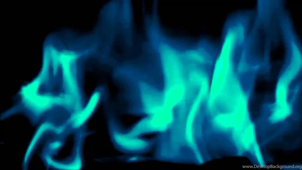 Cool Blue Flames Slow Motion Dark Blurry Backgrounds Effect V13852b ...