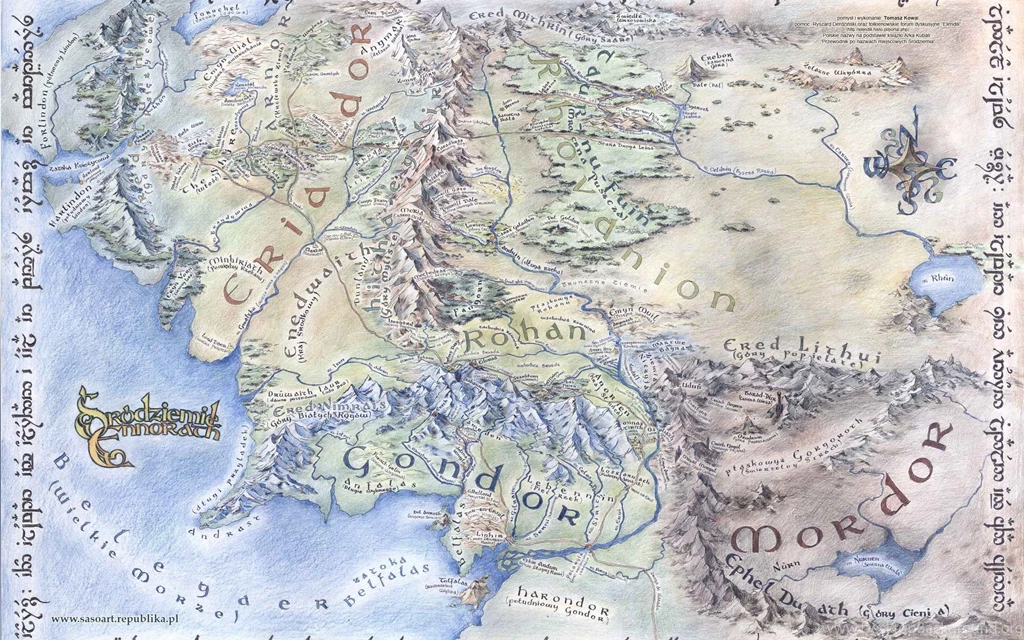 Map Of Middle Earth Wallpapers Wallpapers Cave