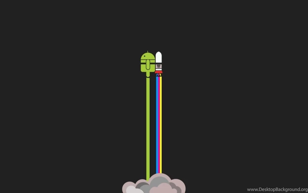 Android Clean Clouds Colors Flying Wallpapers